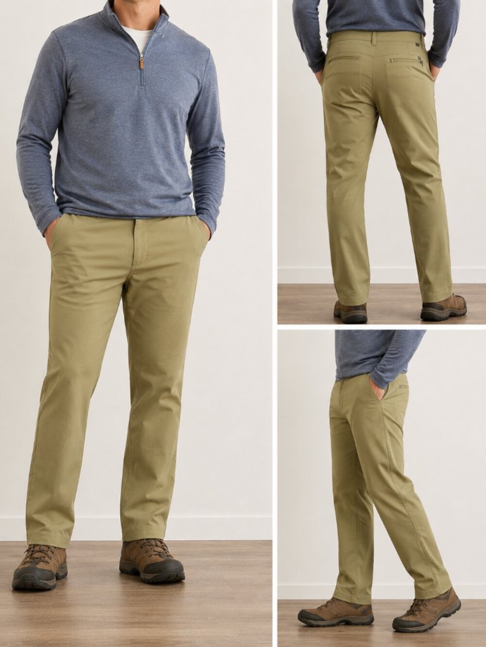 L.L.Bean Performance Stretch Pants Khaki Men's 40x32